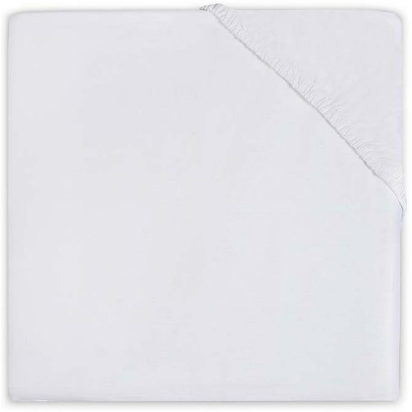 Jollein Hoeslaken Jersey boxmatras 75x95cm wit