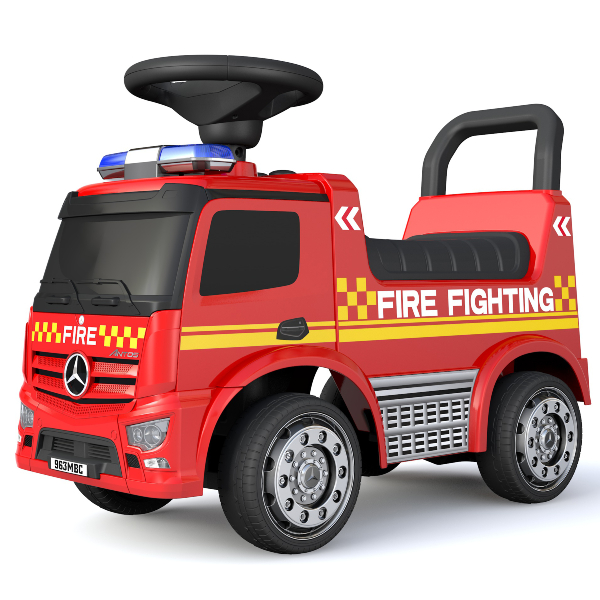 Happy Baby loopauto Brandweer - rood