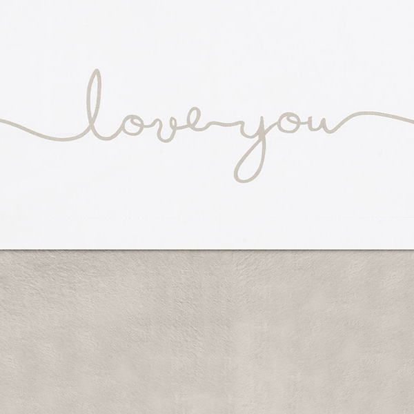 Jollein Laken 75x100cm Love you Nougat