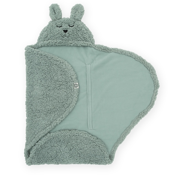 Jollein Bunny Fleece Wikkeldeken - Ash Green