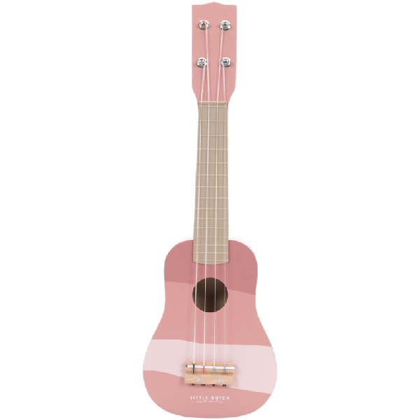 Little Dutch Houten Gitaar - Roze