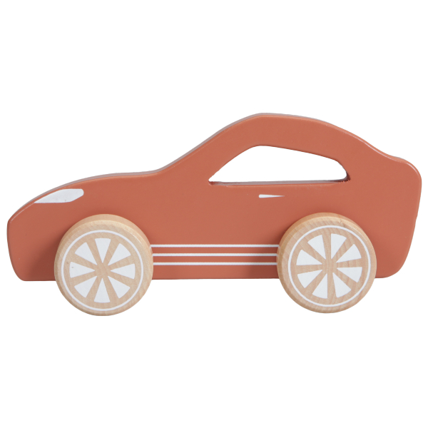 Little Dutch houten sportauto - roest
