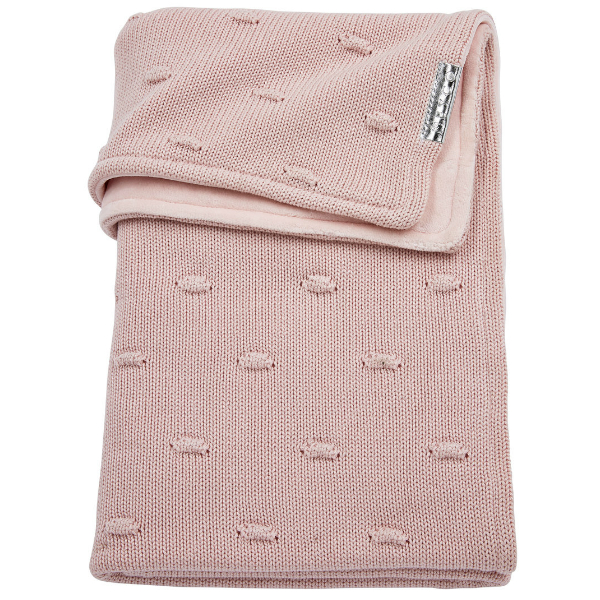 Meyco Wiegdeken 75x100cm knots pink velvet