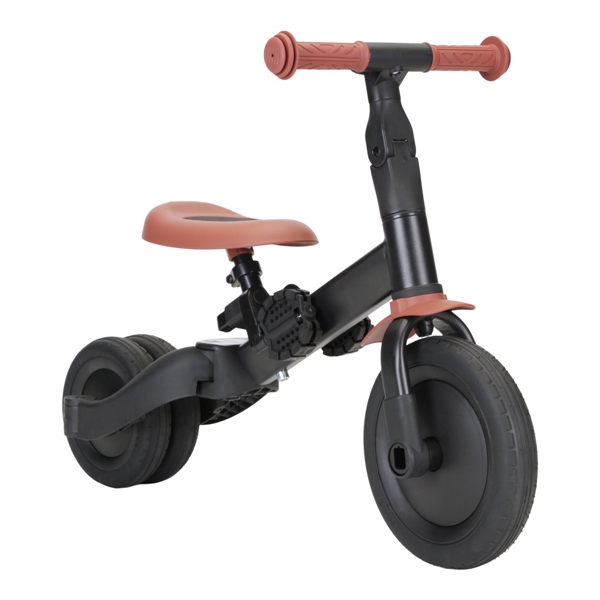 Topmark 4 in 1 Loopfiets Kaya - Zwart/Bruin