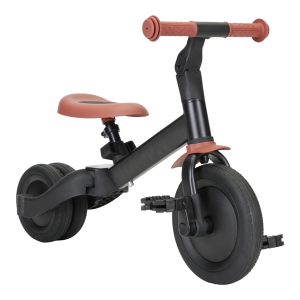 Topmark 4 in 1 Loopfiets Kaya - Zwart/Bruin