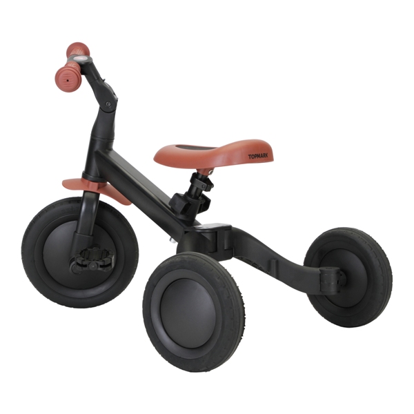 Topmark 4 in 1 Loopfiets Kaya - Zwart/Bruin