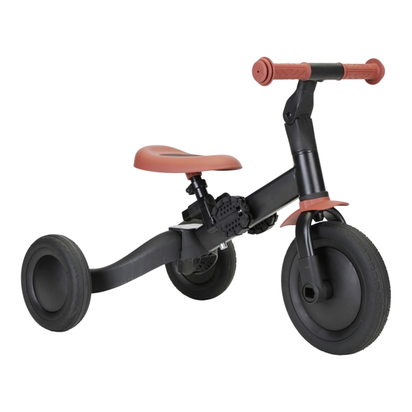 Topmark 4 in 1 Loopfiets Kaya - Zwart/Bruin