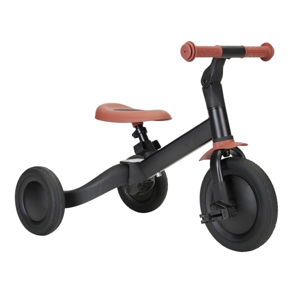 Topmark 4 in 1 Loopfiets Kaya - Zwart/Bruin